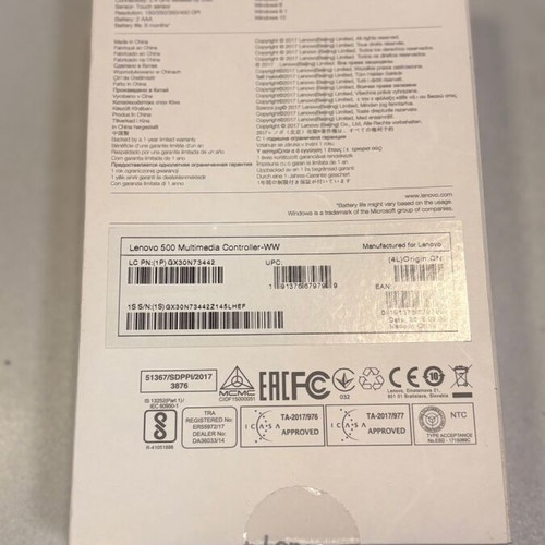 Lenovo 500 Multimedia Touch Keyboard new, 2.4Ghz