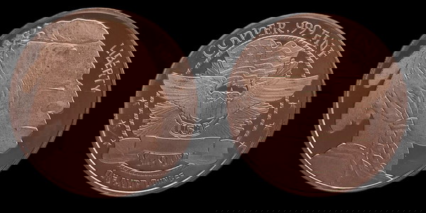 1 oz ,999 Χάλκινο Νόμισμα Indian head