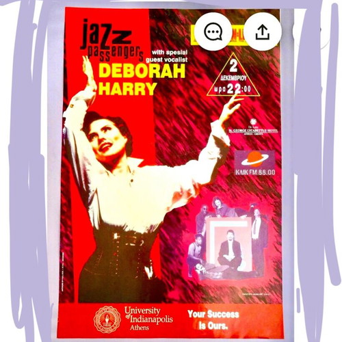 Debbie Harry Vintage 1996 Concert Poster Used