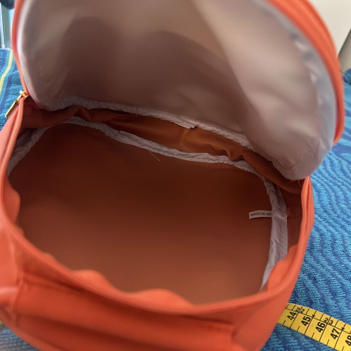 Lancaster small backpack new, waterproof, orange and white