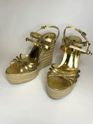Zara gold platform sandals new, 13cm
