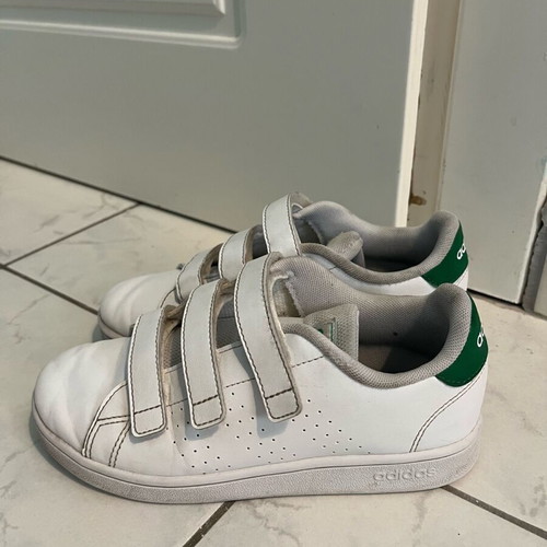 Adidas athletic shoes used, size 33, white
