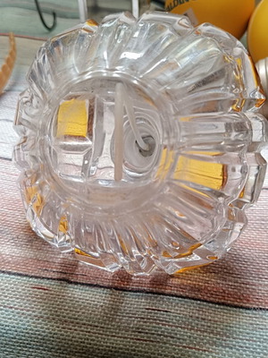 Vintage glass perfume bottle used, decorative