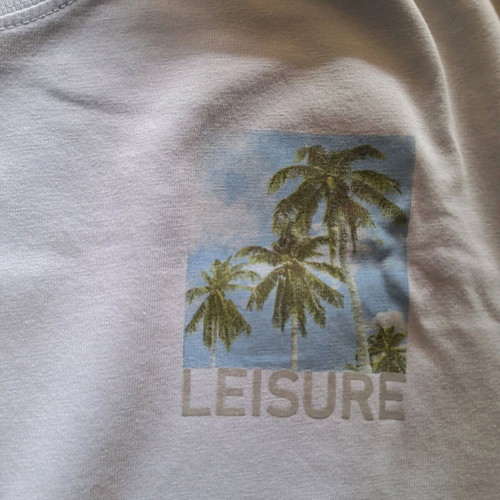 H&M Graphic T-Shirt with palm print, like new, oversized fit