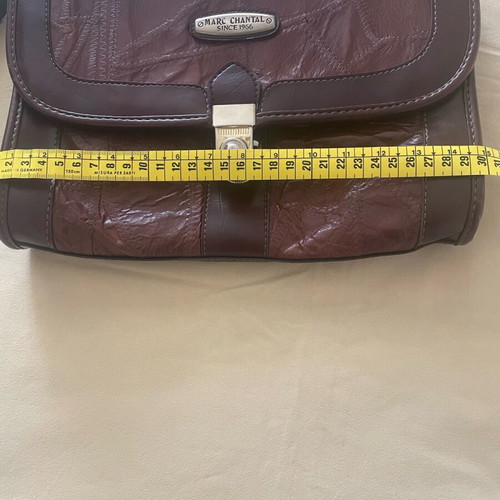 Marc Chantal leather shoulder bag for women like new, brown