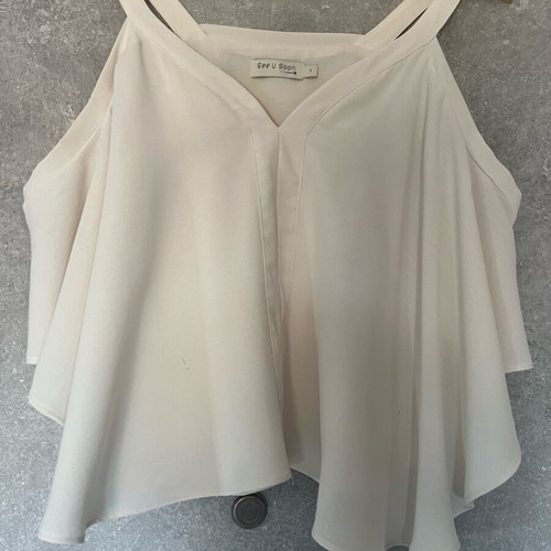 See U Soon women's top like new, beige, size S