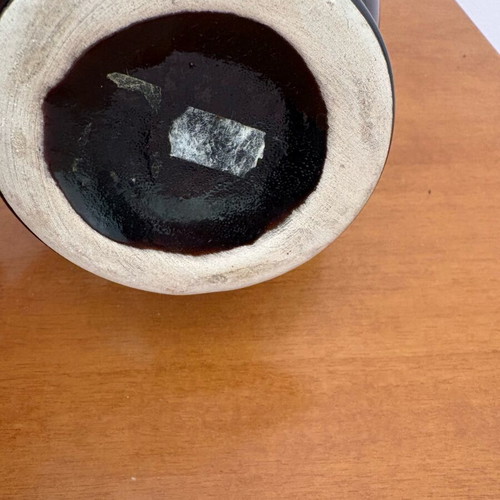 Ceramic vase from the 1960s like new, glazed, height 20 cm