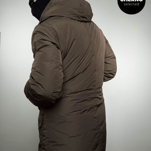 Dekker hooded goose down jacket XL like new, brown-gray