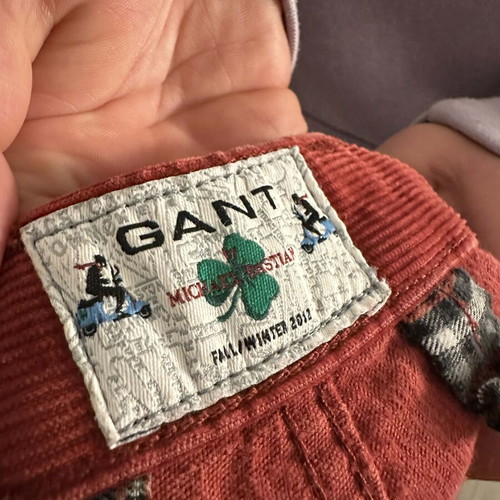 GANT men's corduroy pants like new, burgundy