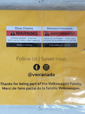 Σετ Volkswagen VolksKlub κονκάρδες και διακοσμητικά παπουτσιών καινούργιο, επίσημο