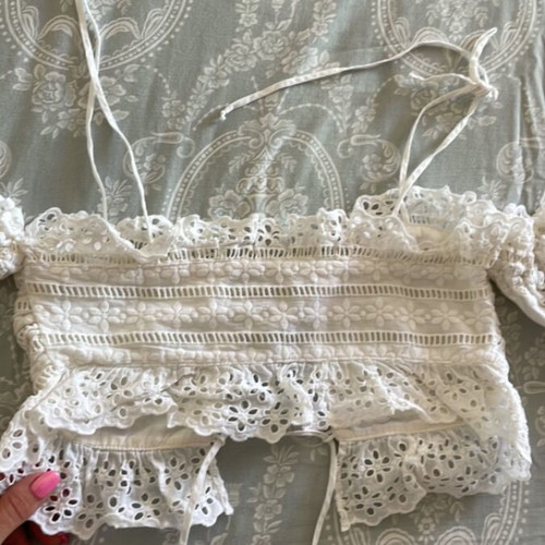 For Love & Lemons Small Top Like New, White, Size S