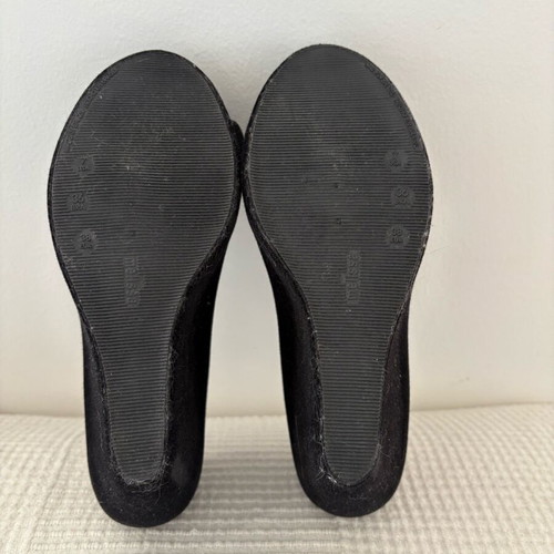 Melissa ballerinas like new, black velour, size 38