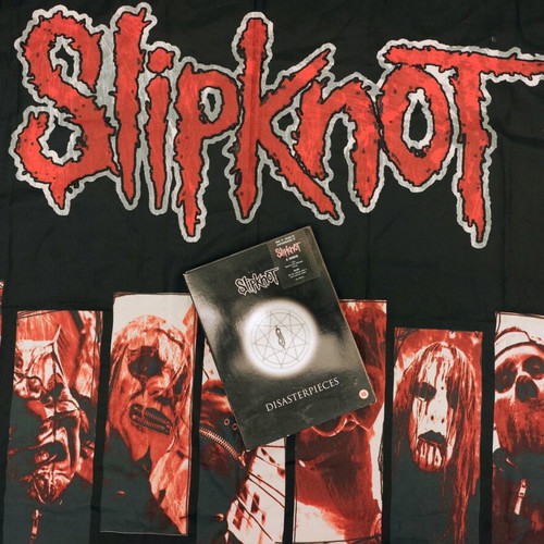Slipknot Disasterpieces 2CD with banner set like new