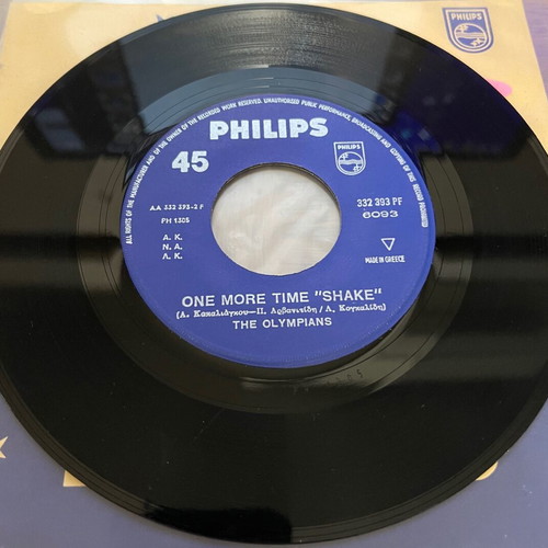 The Olympians Συγνώμην One More Time 45 used vinyl with Paschalis
