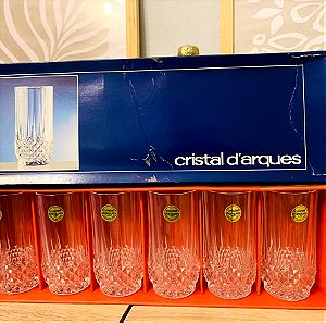 Cristal D' Arques Longchamp - VINTAGE Ποτήρια νερού από κρύσταλλο, 280ml