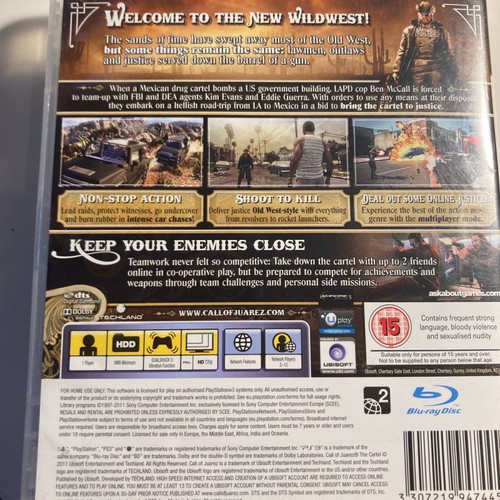 Call of Juarez The Cartel for PS3 used