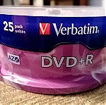  25 DVD+R Verbatim Cake Box 4,7GB, 16x, 120' (ΣΦΡΑΓΙΣΜΕΝΟ)
