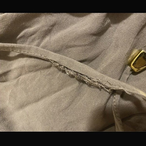 Iso summer backless dress used, khaki, size M