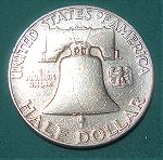  SILVER ½ Dollar 1953 "Franklin Half Dollar".#4/1