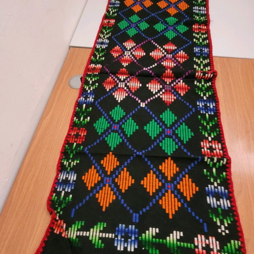 Handmade wool woven rugs on loom, excellently preserved, set of 2