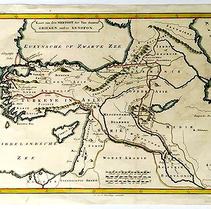 Η κάθοδος των Μυρίων Χάρτης 1736