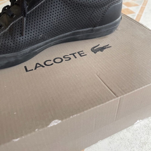 Lacoste shoes used black size 41