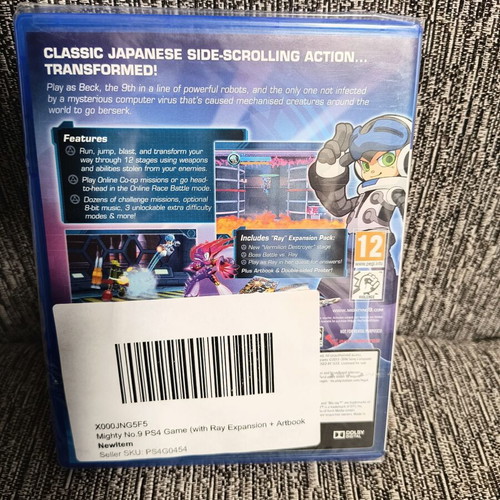 Mighty N. 9 PS4 new, factory sealed