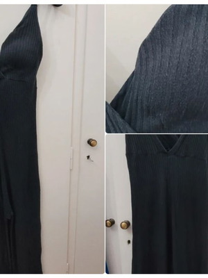 Cotton jumpsuit black S-XXL, 100% cotton