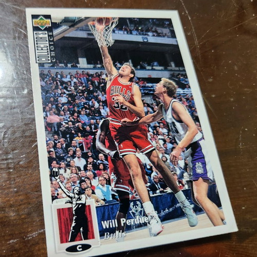 1994-95 Upper Deck Collector's Choice International Spanish Card Will Perdue like new
