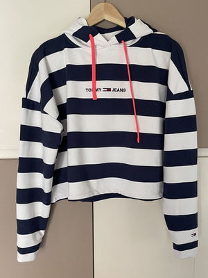 Tommy Jeans hoodie size small like new, white and blue