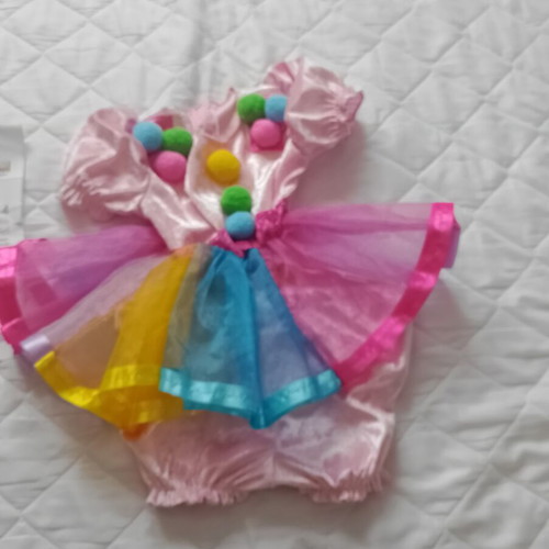 Clown costume for girl one year old like new