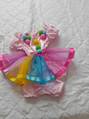 Clown costume for girl one year old like new