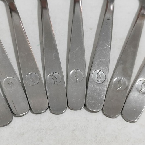 Vintage Sabena Airlines cutlery set used, knives and spoons