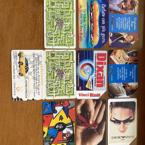 Phone cards like new, 25 different from around the world