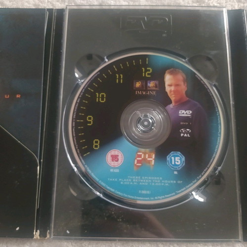 24 Season 2 DVD Collection used, action thriller series with English subtitles