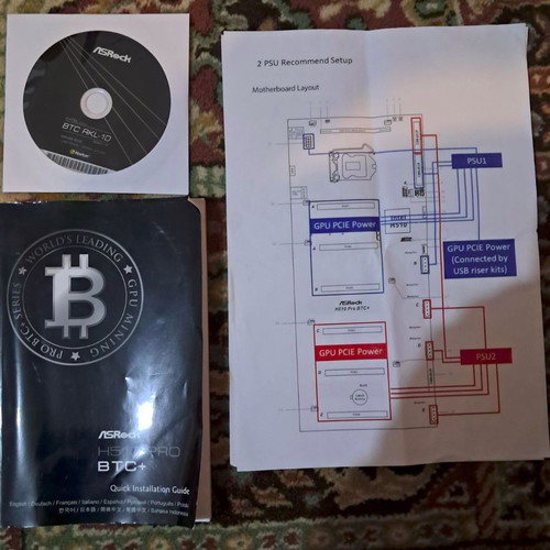ASRock H510 Pro BTC+ motherboard like new