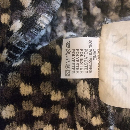 Zara women's coat like new, black and white, size L