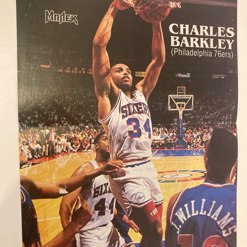 Charles Barkley David Charley Poster like new from magazine ΜΠΛΕΚ