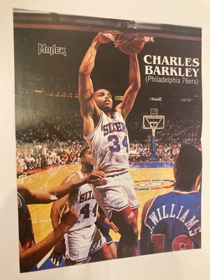 Charles Barkley David Charley Poster like new from magazine ΜΠΛΕΚ