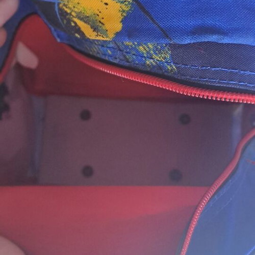 Spiderman bag used with normal wear