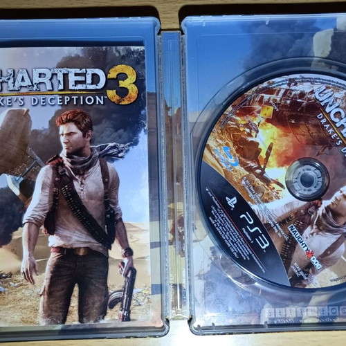 Uncharted 3 Steelbook PS3 used, complete and functional