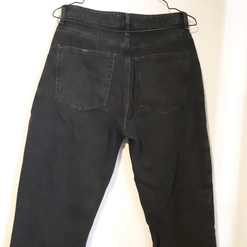 H&M high-waisted black jeans like new, size S
