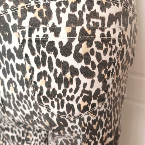 Nina Carter Leopard Print Skinny Fit Pants size S like new
