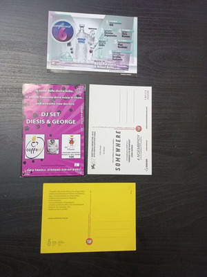 Set of 4 assorted postcards
