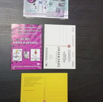 Set of 4 assorted postcards