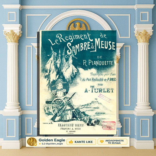 Le Regiment de Sambre & Meuse παρτιτούρα μεταχειρισμένη, έκδοση Γ. Φεξή 1910