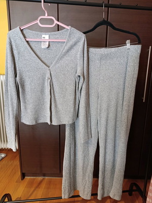 H&M set for home and sleep like new, gray, size M