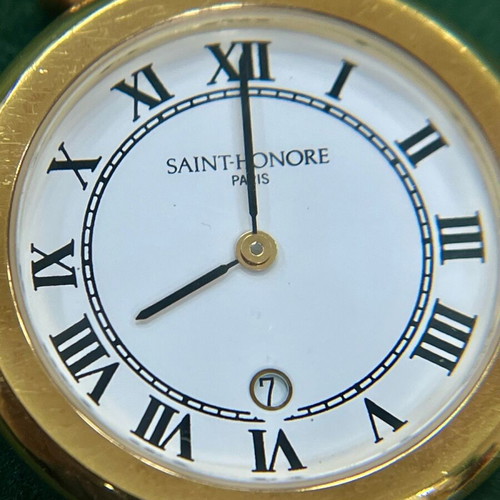 Saint Honore watch used with Quartz mechanism, white and gold