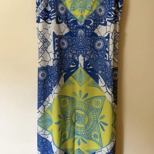 Peace And Chaos maxi dress used, printed, size Medium