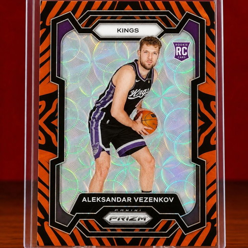 Aleksandar Vezenkov RC Tiger Prizm Sacramento Kings basketball card 2023-24 new